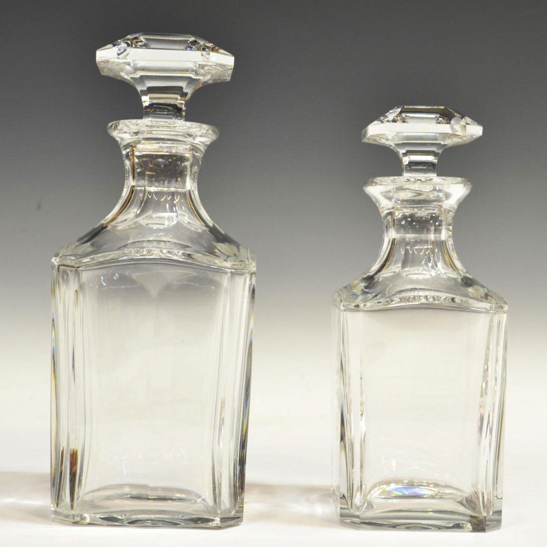 18 (2) BACCARAT 'PERFECTION' COLORLESS DECANTERS