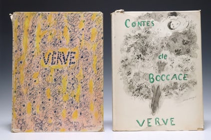 (2 VOLUMES) VERVE: VOL. V, NOS. 17 & 18 & VOL. VI NO. 24 MARC CHAGALL