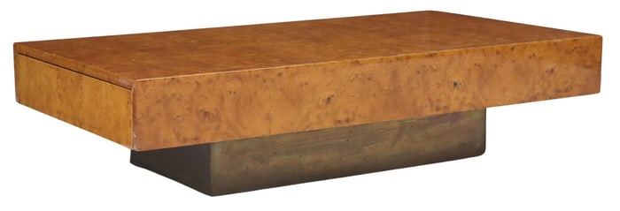 PIERRE CARDIN (ATTRIB) FRENCH MODERN LOW COFFEE TABLE