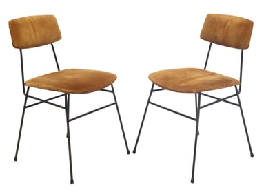 (2) ITALIAN MID-CENTURY MODERN TUBULAR STEEL CHAIRS