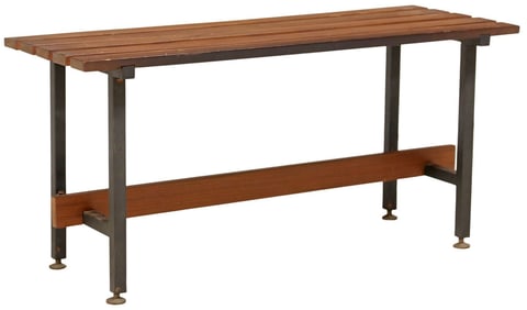 ITALIAN MID-CENTURY MODERN SLATTED COFFEE TABLE