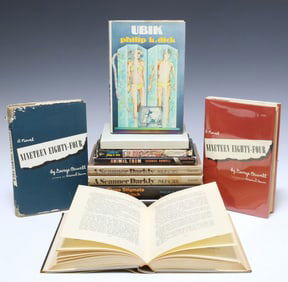 (11) SCIENCE FICTION BOOKS, ORWELL, WELLS, PHILIP K. DICK