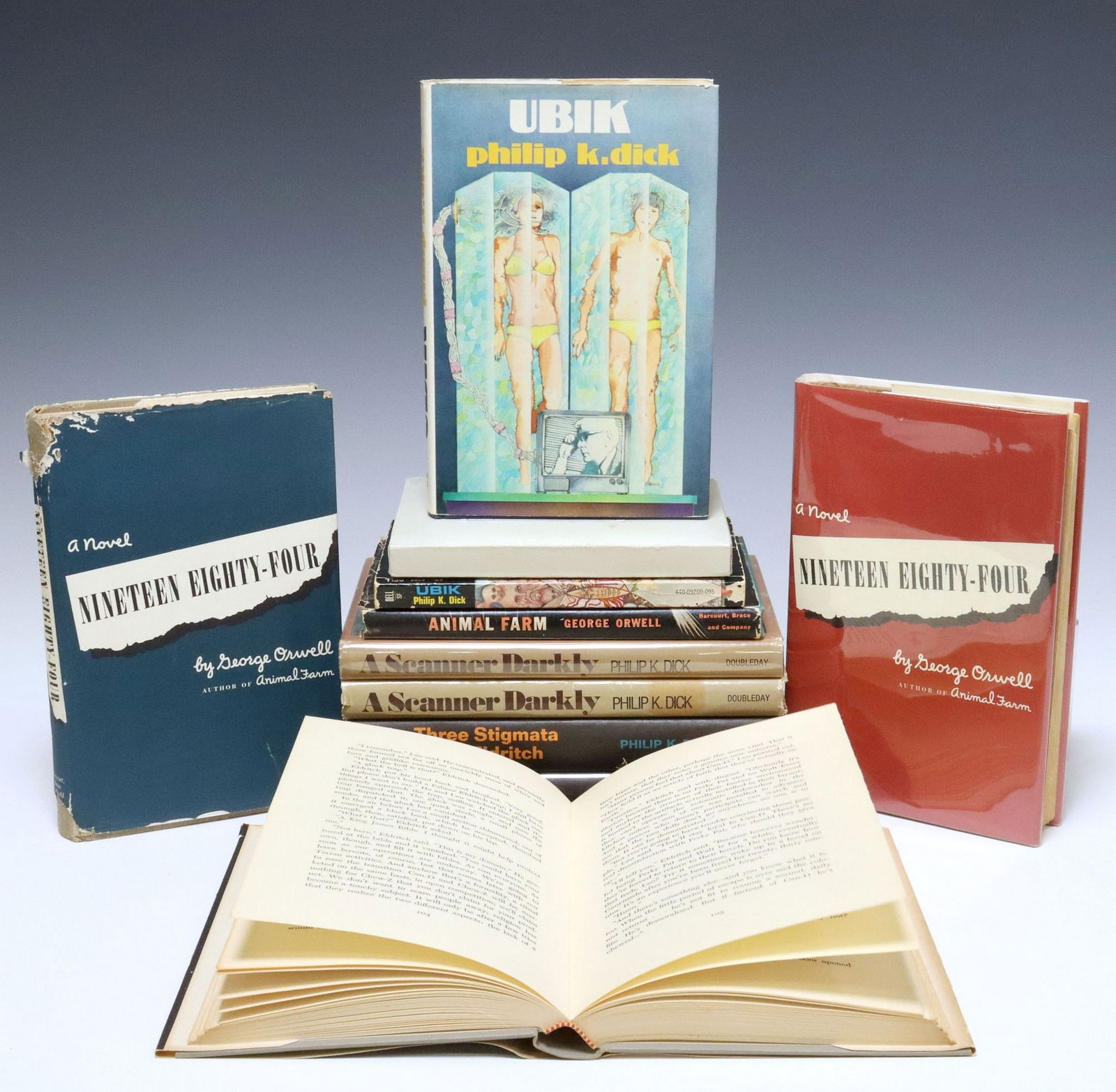 (11) SCIENCE FICTION BOOKS, ORWELL, WELLS, PHILIP K. DICK (1 of 8)