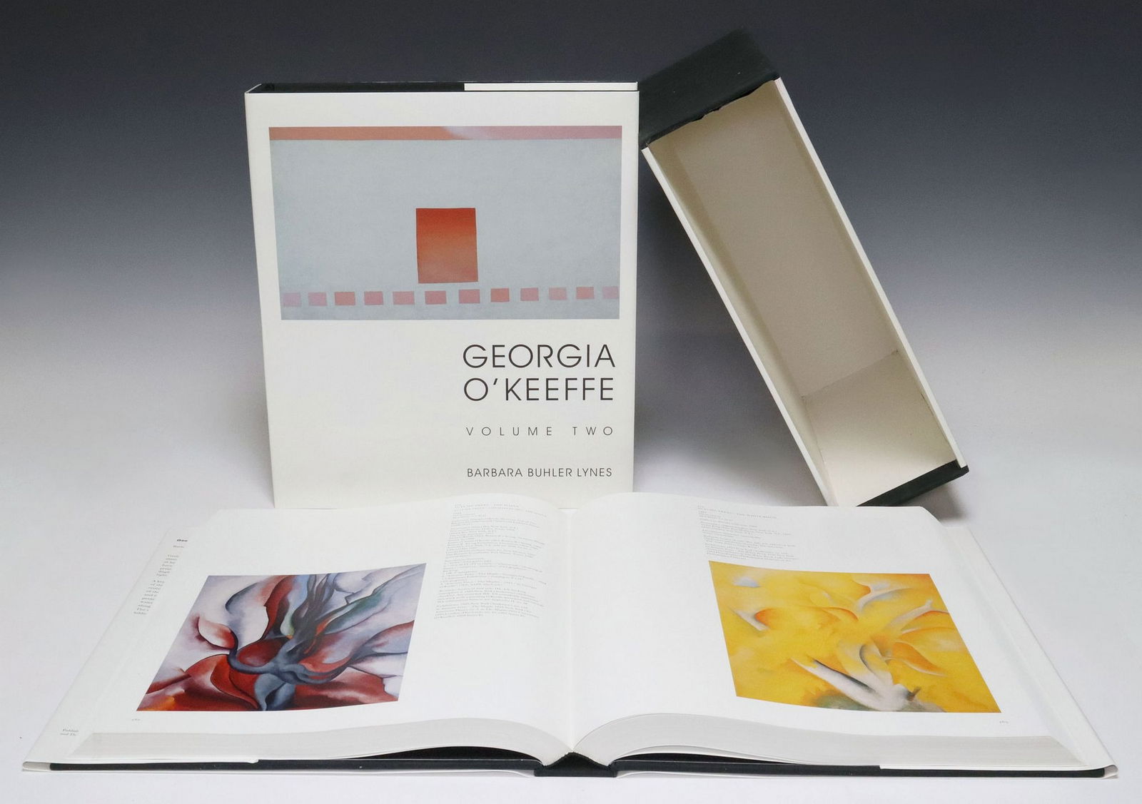 (2 VOLUMES) BOOK: GEORGIA O'KEEFFE CATALOGUE RAISONNE LYNES (1999): (2 volumes) Book: Georgia O'Keeffe: Catalogue Raisonne, Barbara Buhler Lynes, Yale University Press, New Haven and London, published in associated with the National Gallery of Art, Washington