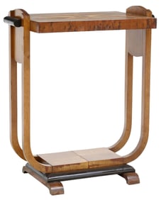 ITALIAN ART DECO MARQUETRY SIDE TABLE