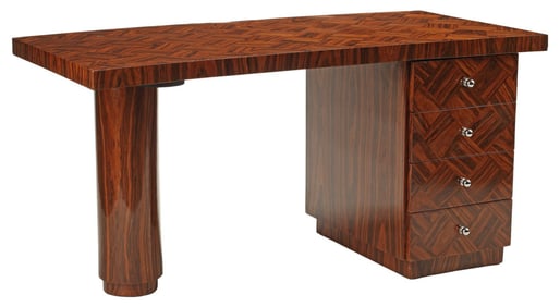 ART DECO STYLE PARQUETRY WRITING DESK
