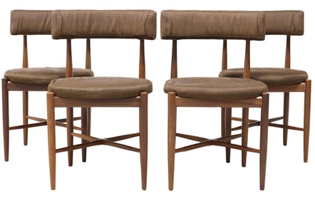 (4) G PLAN 'FRESCO' MID-CENTURY MODERN TEAK DINING CHAIRS