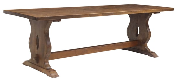 LARGE FRENCH REFECTORY TABLE, 97"L