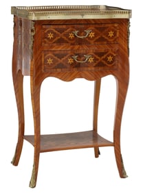 LOUIS XV STYLE MARQUETRY STAND OR SIDE TABLE