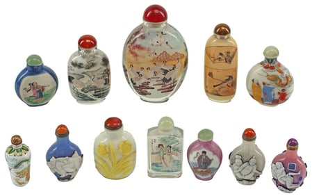 (12) CHINESE SNUFF BOTTLES