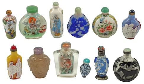 (12) CHINESE SNUFF BOTTLES