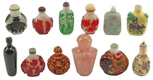 (12) CHINESE SNUFF BOTTLES