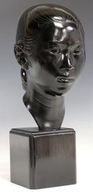 NGUYEN THANH LE (ATTRIB) BRONZE BUST OF A VIETNAMESE WOMAN