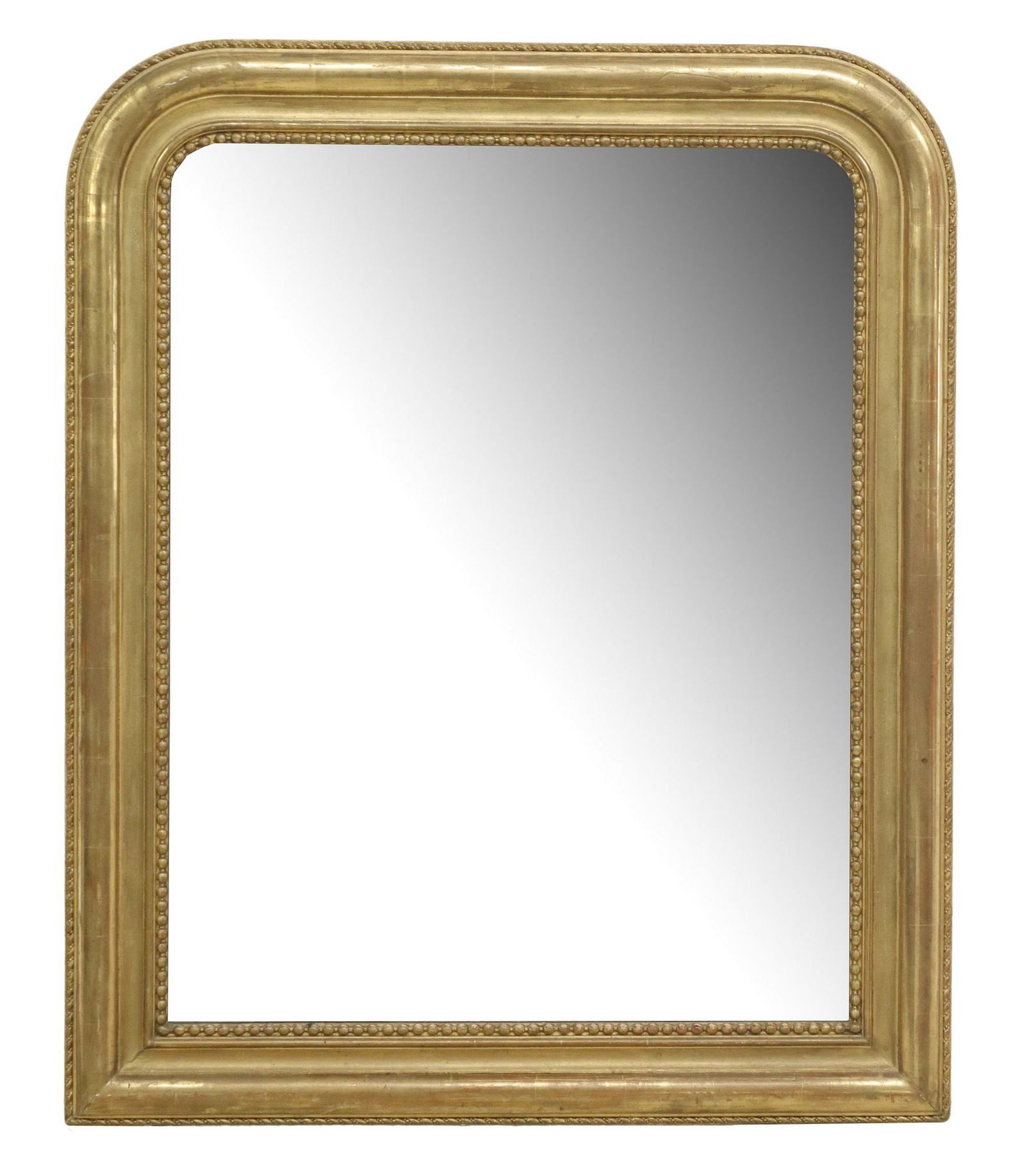 FRENCH LOUIS PHILIPPE GILTWOOD WALL MIRROR, 40.5" X 32" (1 of 3)