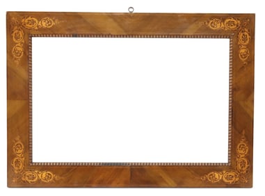 LARGE ITALIAN MARQUETRY INLAID FRAME