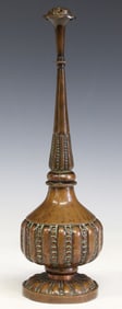 COPPER REPOUSSE ROSEWATER SPRINKLER, INDIA