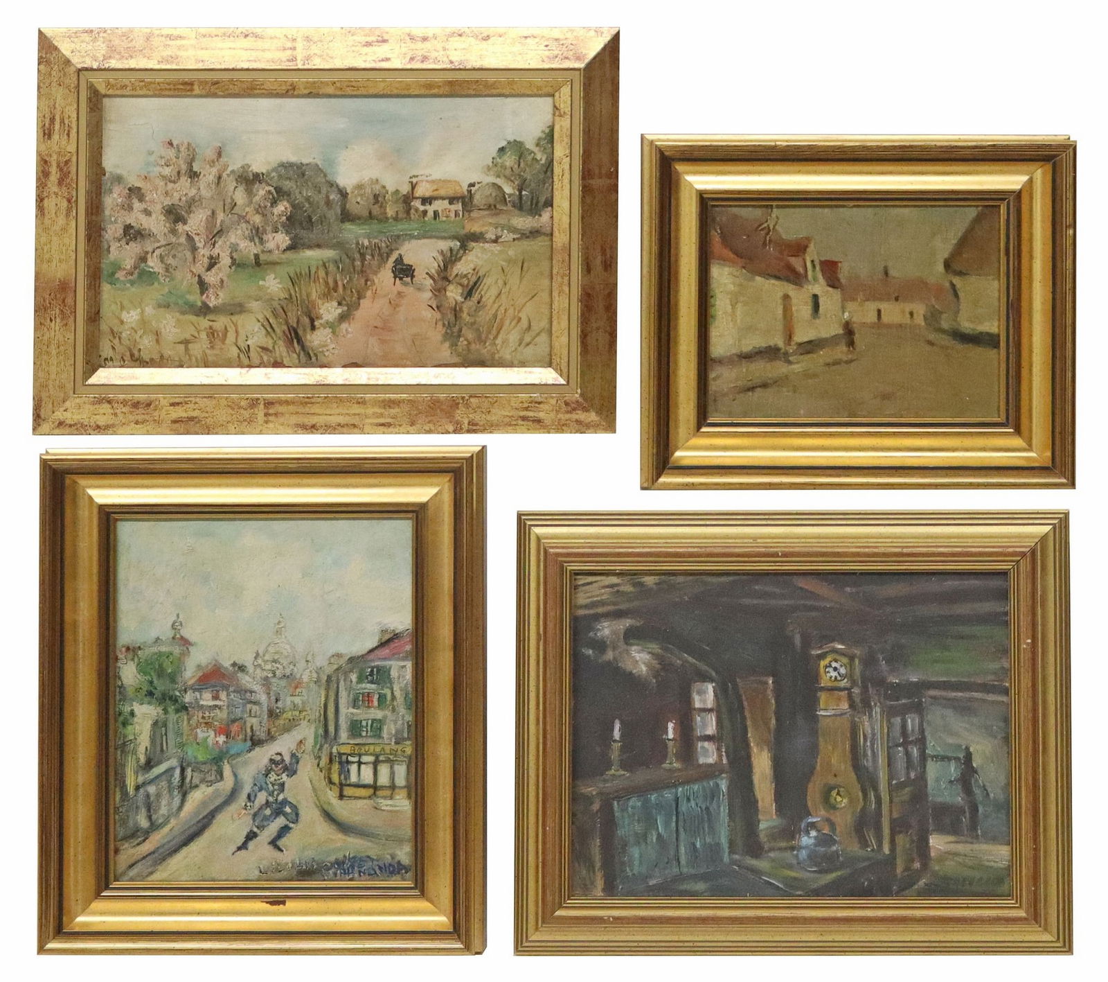 (4) FRAMED PAINTINGS, (1) LILIAN COKET MIRANANDA (1912-1970) (1 of 10)