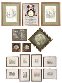 (15) COLLECTION OF FRAMED PRINTS, 8 EUROPEAN CITYSCAPE ETCHINGS