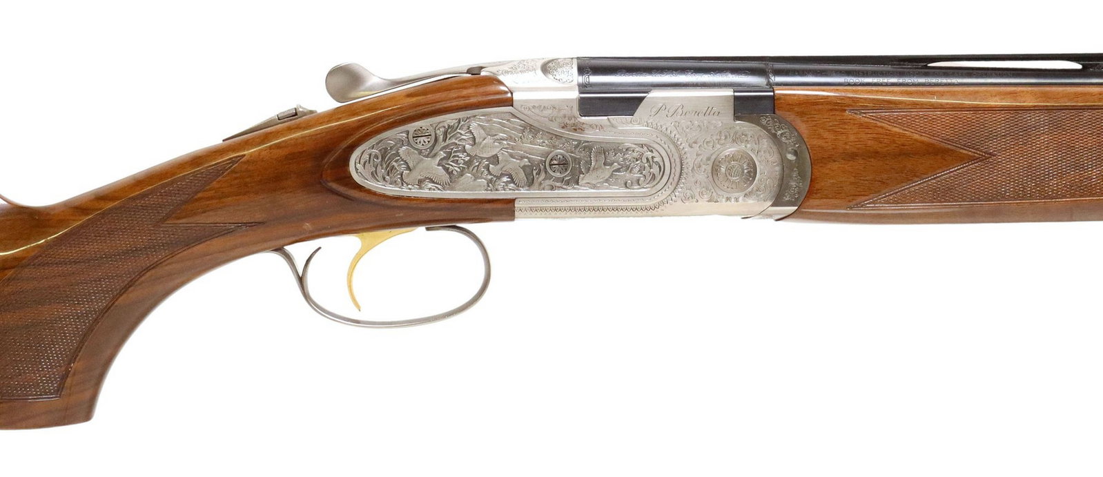BERETTA GOLD PIGEON II O/U .410 SHOTGUN: Beretta Gold Pigeon II Over and Under Shotgun, .410 gauge, 2.3/4" and 3" shells, 26.5" vent rib barrels, bead front sight, the upper barrel with installed PB-1C improved cylinder choke,