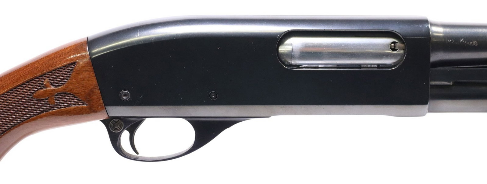 REMINGTON 870 PUMP 16 GAUGE SHOTGUN: Remington Model 870 Wingmaster Shotgun, 16 gauge, slide action, 2.75" shells, 27.5" full choke barrel, bead front sight, checkered gloss hardwood stock, butt plate, length of pull 13.75"