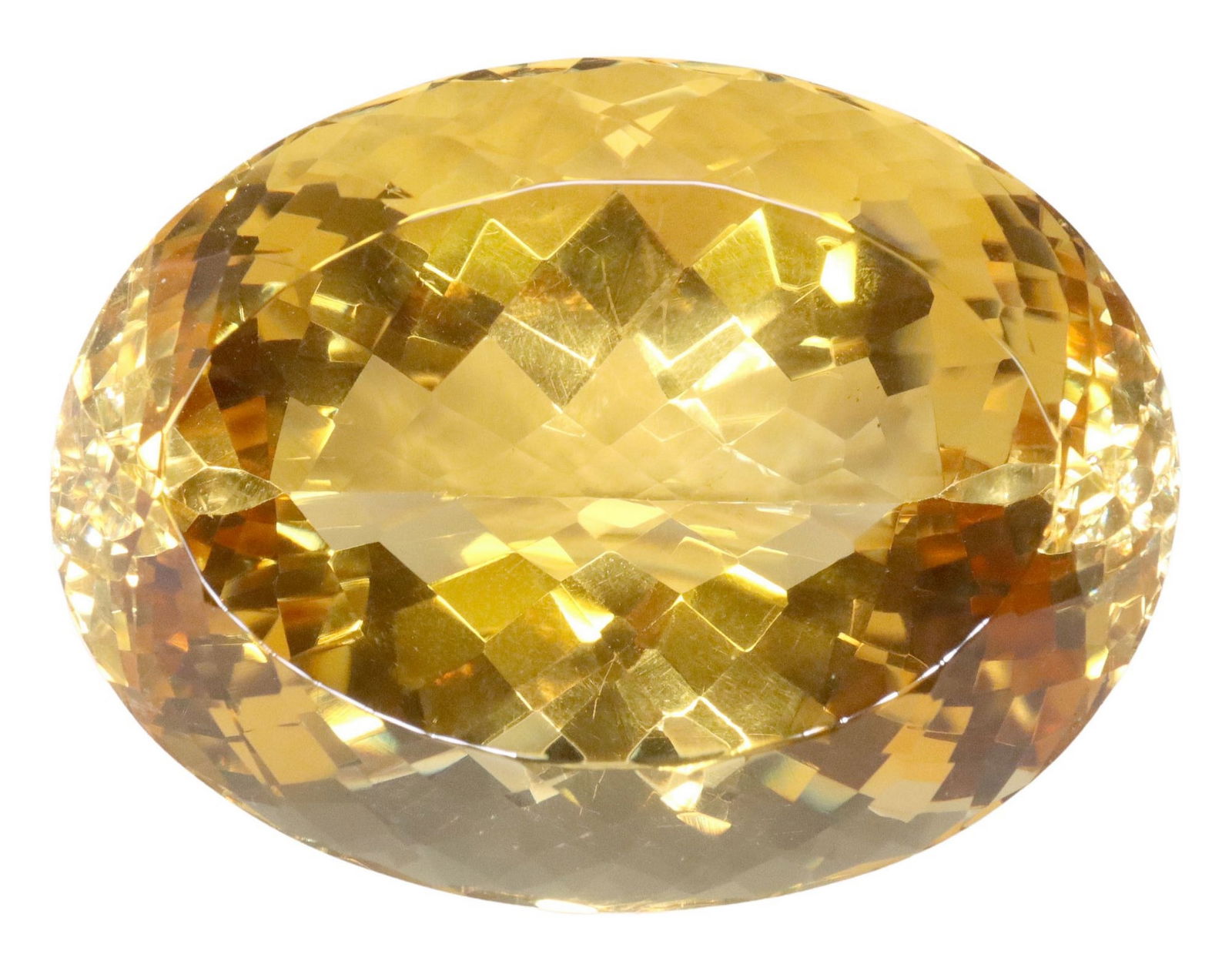 LARGE LOOSE  OVAL-CUT FACETED 670.50CTS CITRINE QUARTZ (1 of 6)