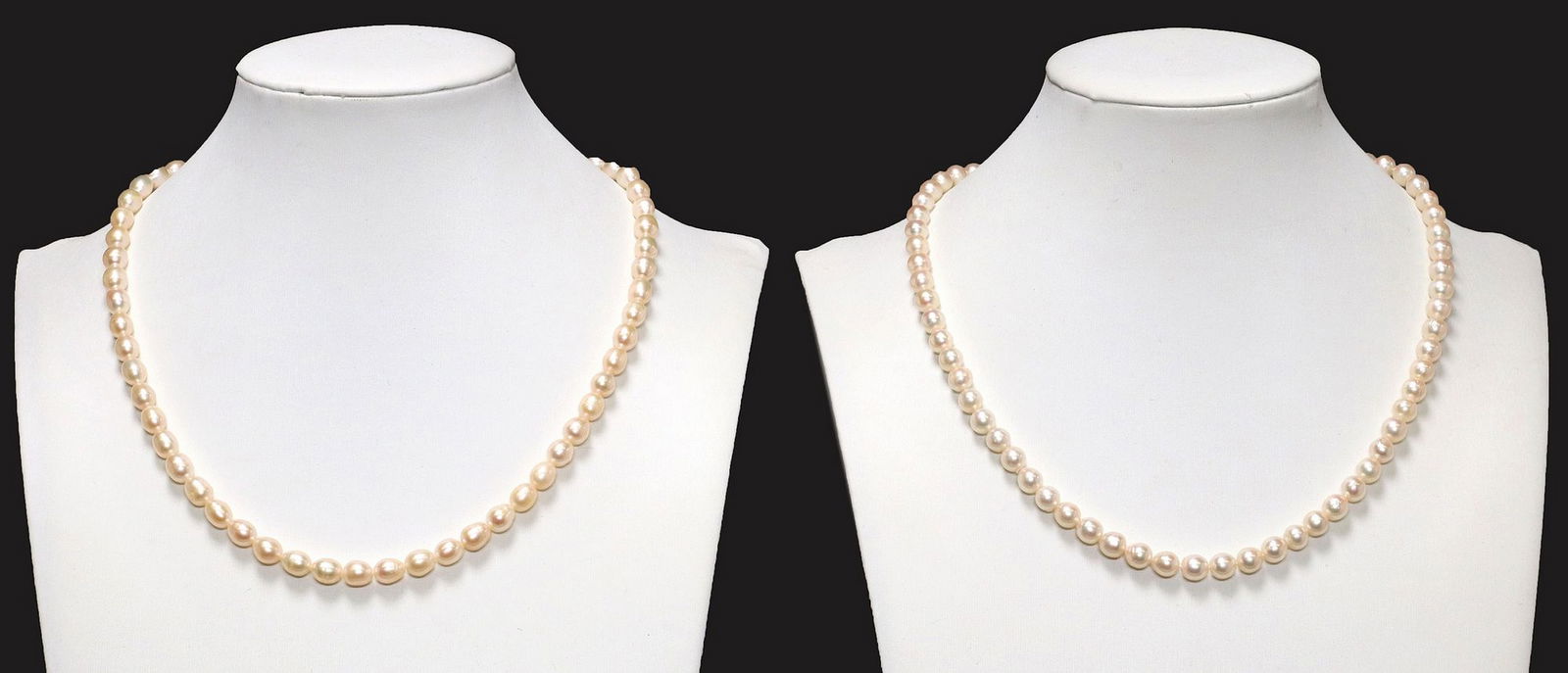 (2) ESTATE BEADED PEARL NECKLACES, 1 WITH 9KT YELLOW GOLD CLASP (1 of 5)