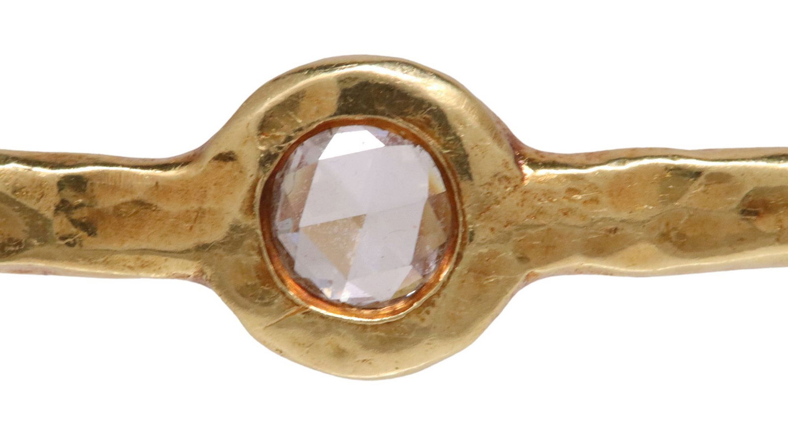 ESTATE IPPOLITA 'SPOTLIGHT' 18KT GOLD & ROSE-CUT DIAMOND BANGLE (1 of 5)