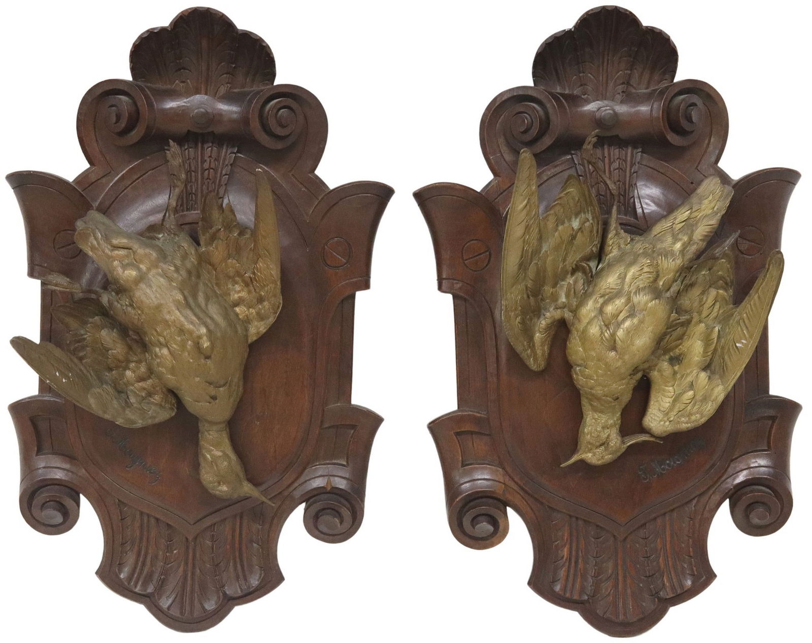 (2) AFTER JULES MOIGNIEZ BRONZE GAME BIRD TROPHIES (1 of 6)