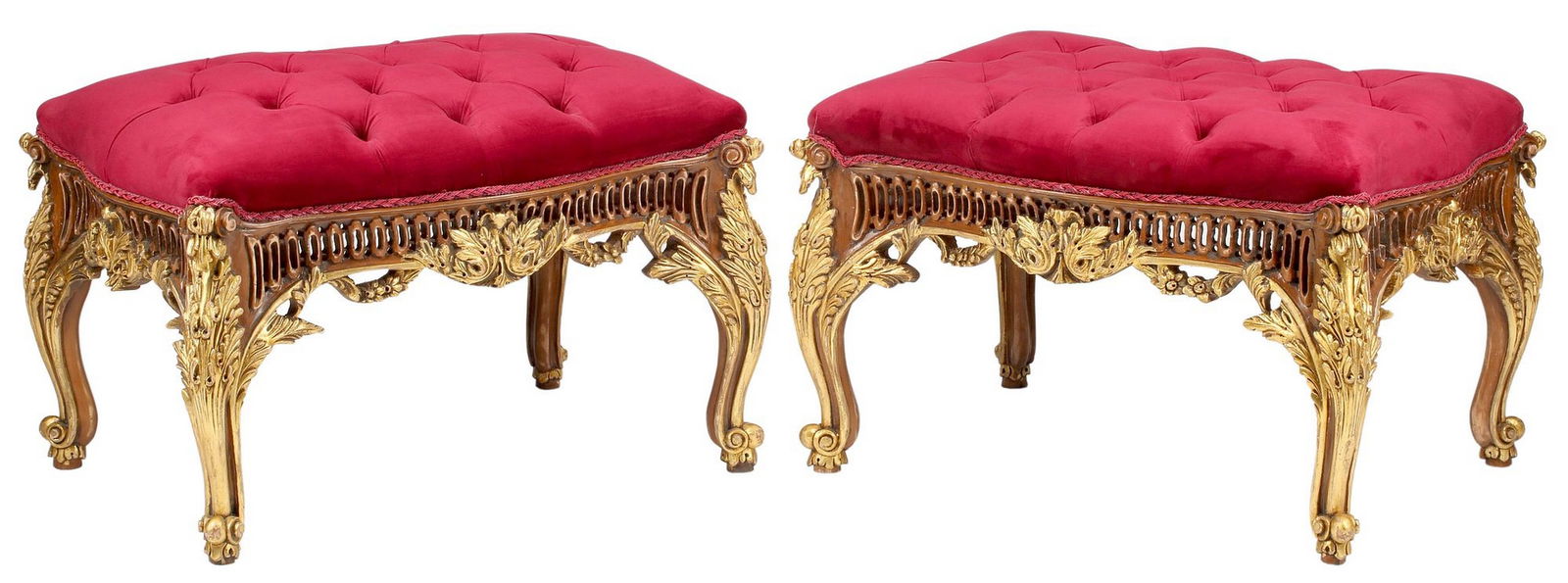 (2) LOUIS XV STYLE PARCEL-GILT BENCHES (1 of 4)