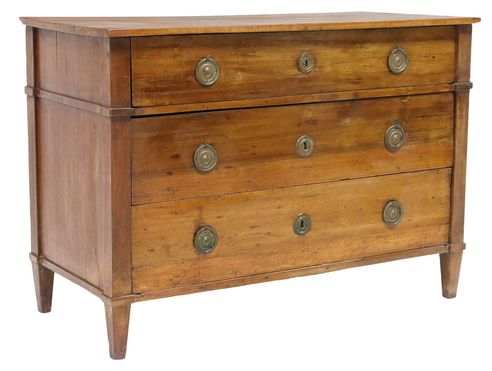 ITALIAN NEOCLASSICAL FRUITWOOD COMMODE, 18TH C. (1 of 5)