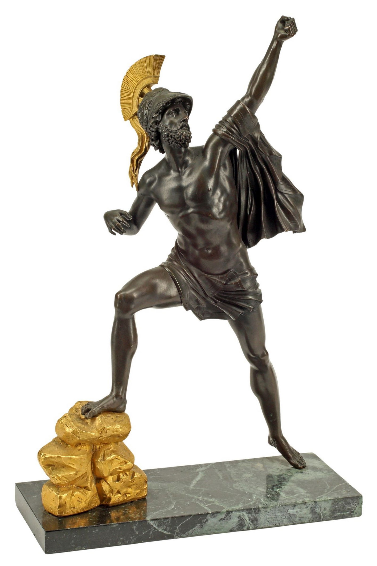 NEOCLASSICAL BRONZE SCULPTURE AJAX DEFYING THE GODS (1 of 5)