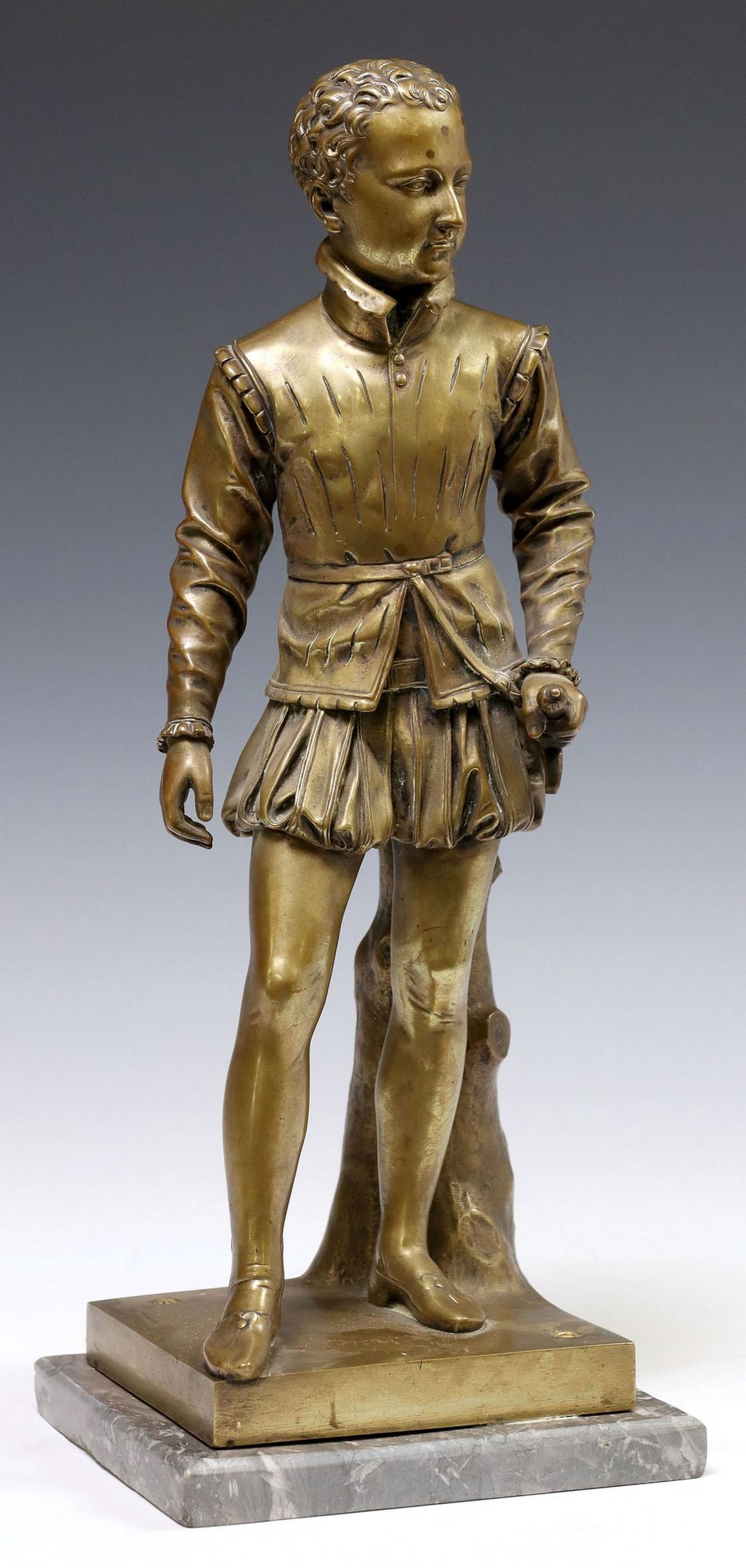 AFTER FRANCOIS-JOSEPH BOSIO (1768-1845) BRONZE, HENRY IV AS A YOUNG MAN (1 of 5)