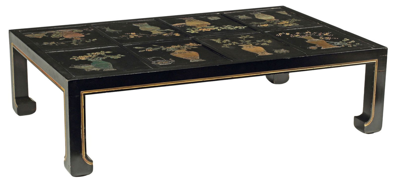 CHINOISERIE LACQUERED LOW COFFEE TABLE (1 of 4)