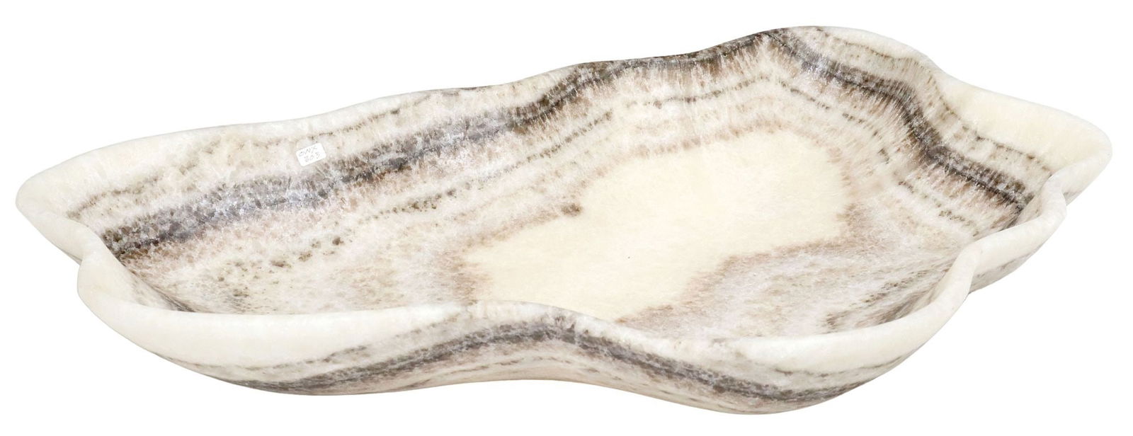 GEOLOGICAL NATURAL EDGE ONYX BOWL, 22.5"L (1 of 6)