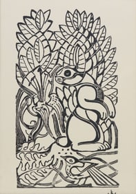 AFTER WALTER INGLIS ANDERSON (1903-1965) SILKSCREEN 'RABBIT DOE'