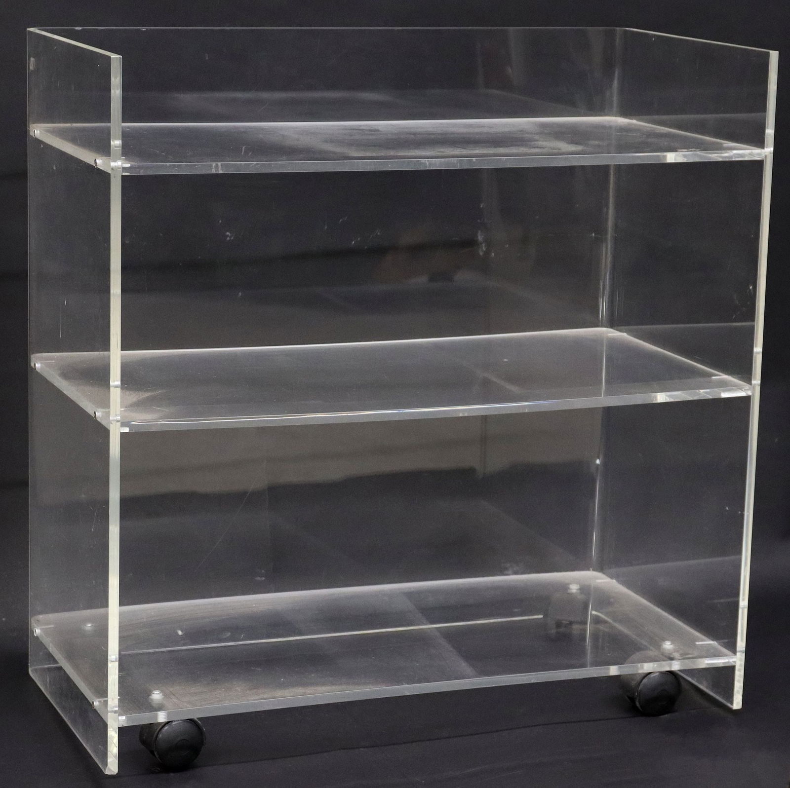 MODERN CLEAR ACRYLIC THREE-TIER CART (1 of 4)