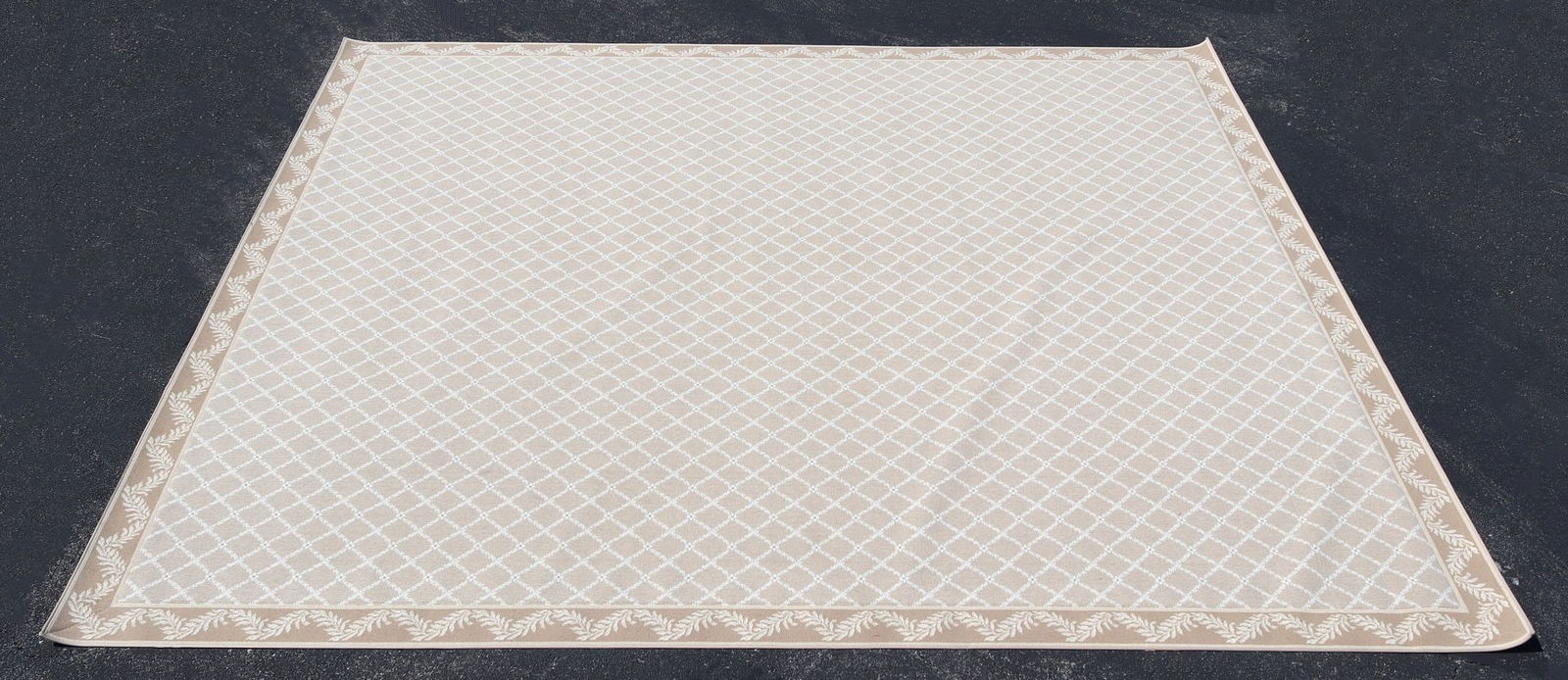 LARGE STARK 'MILAN' DIAMOND PATTERN DESIGNER AREA RUG, 15'7" X 14'3" (1 of 4)