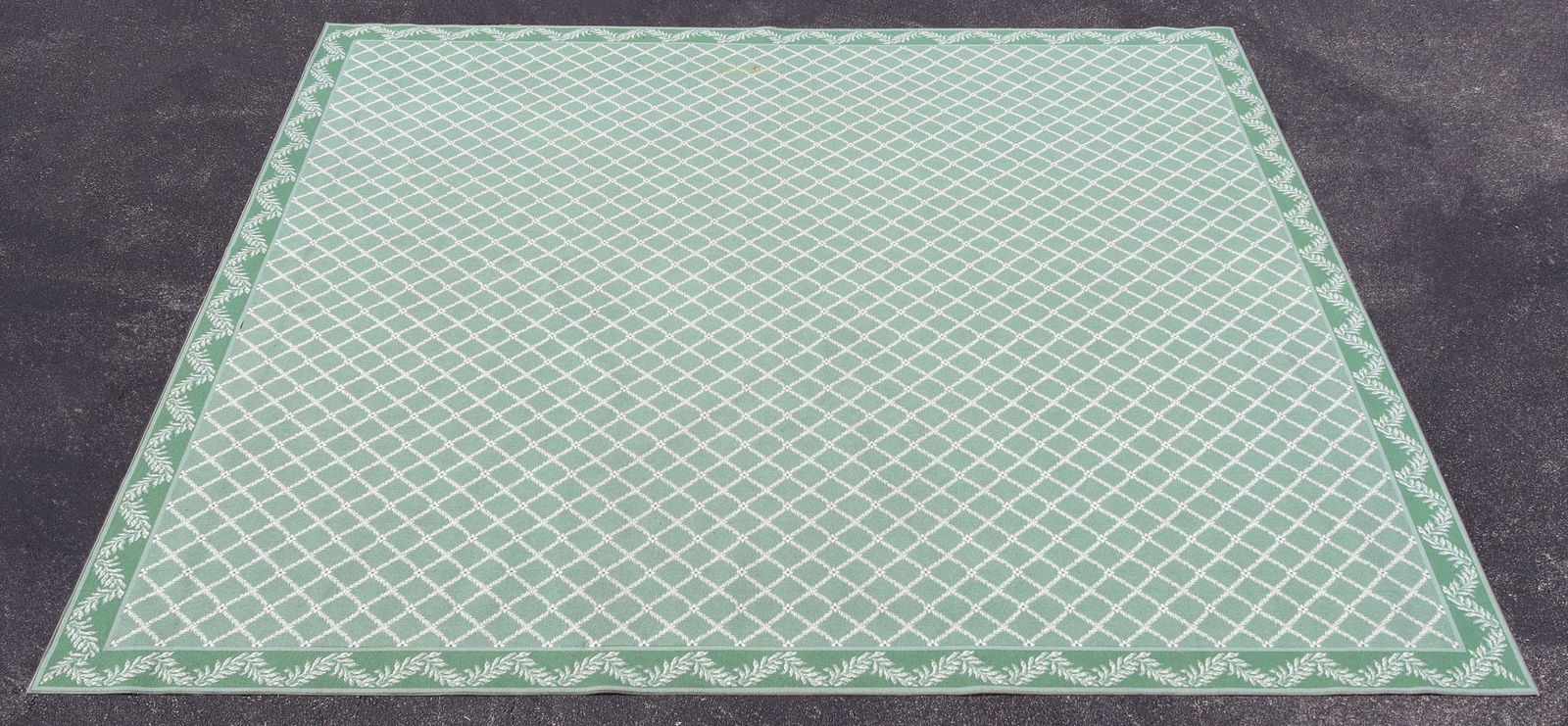 LARGE STARK 'MILAN' DIAMOND PATTERN DESIGNER AREA RUG, 14' X 13'5" (1 of 3)
