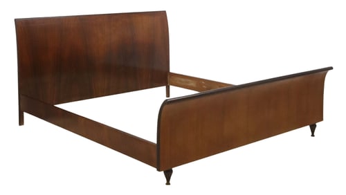 ITALIAN MID-CENTURY MODERN ROSEWOOD BED