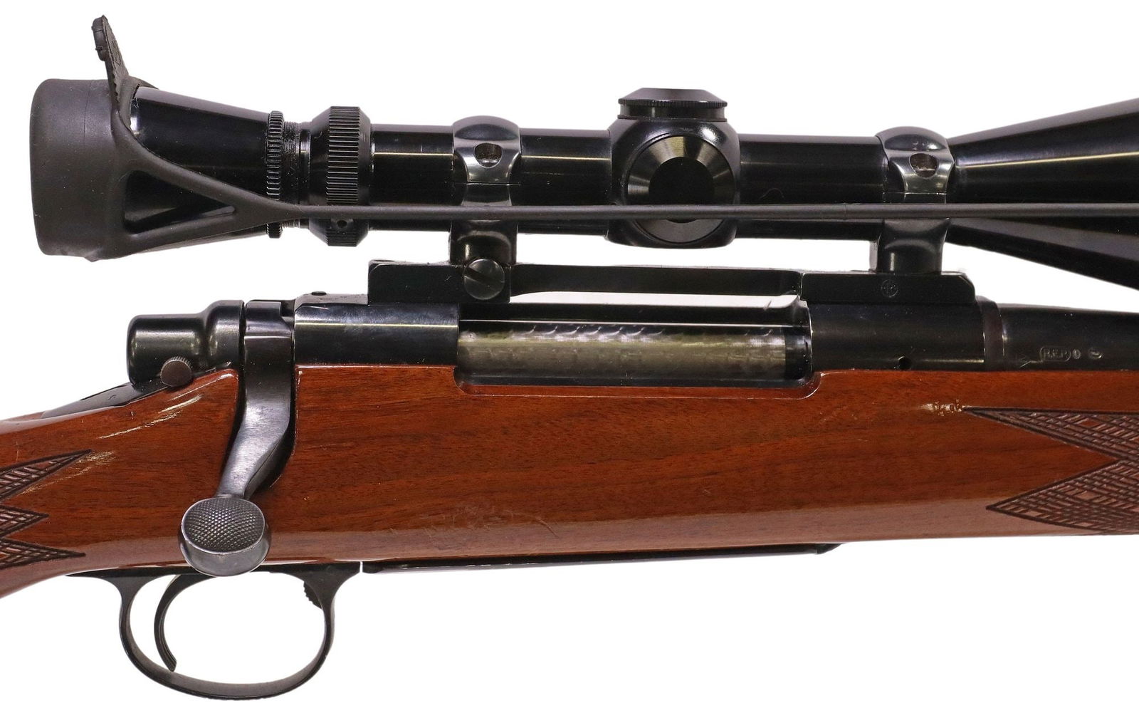 REMINGTON M700 BDL RIFLE, .30-06, LEUPOLD SCOPE:  Remington Model 700 BDL Rifle, bolt action, .30-06 Sprg. caliber, 22" barrel drilled and tapped for front and rear sights, mounted Leupold 4X12 VARI-X II with 2.25" lens shade, jeweled