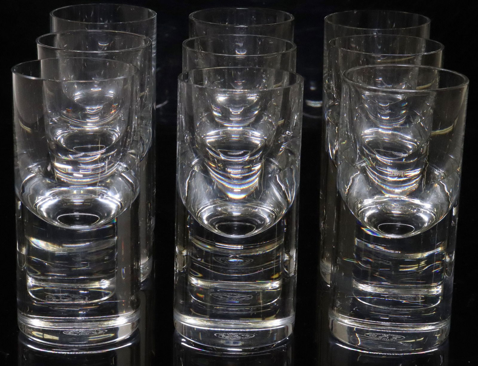 (9) ROBERTO SAMBONET (1924-1995) FOR BACCARAT TIR BAR GLASSES (1 of 3)