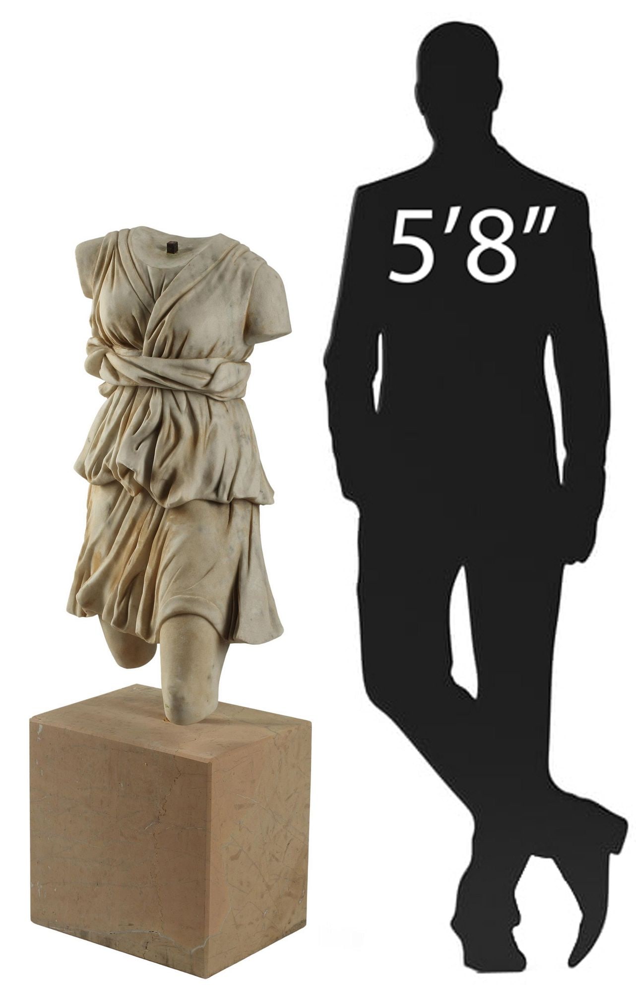 MARBLE TORSO DIANA THE HUNTRESS AFTER THE ANTIQUE (1 of 6)