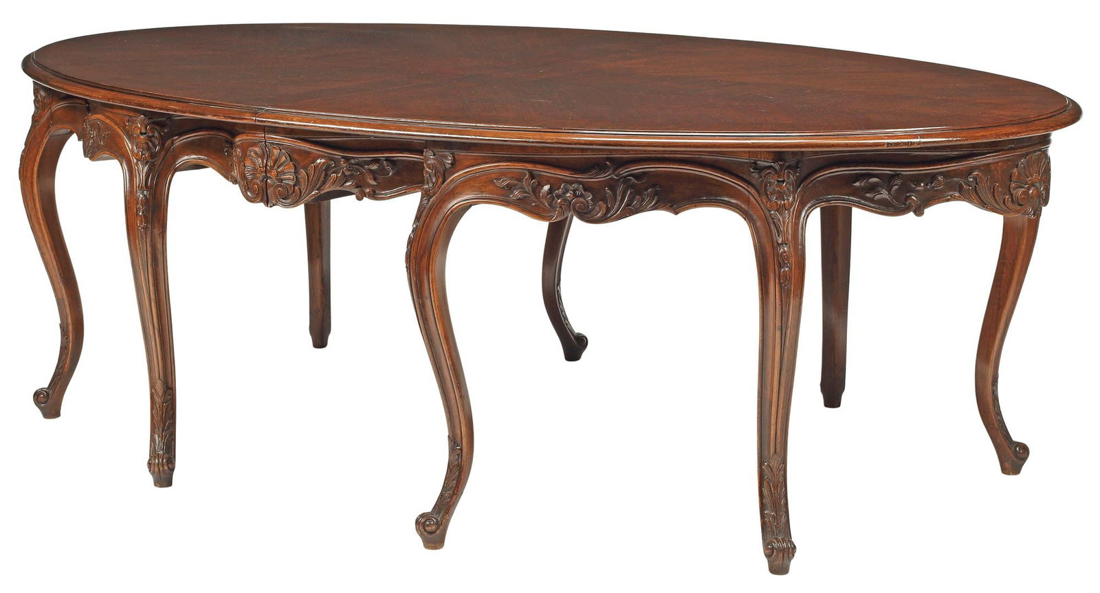 MONUMENTAL FRENCH PROVINCIAL OAK EXTENSION DINING TABLE, 22'2"L (1 of 7)