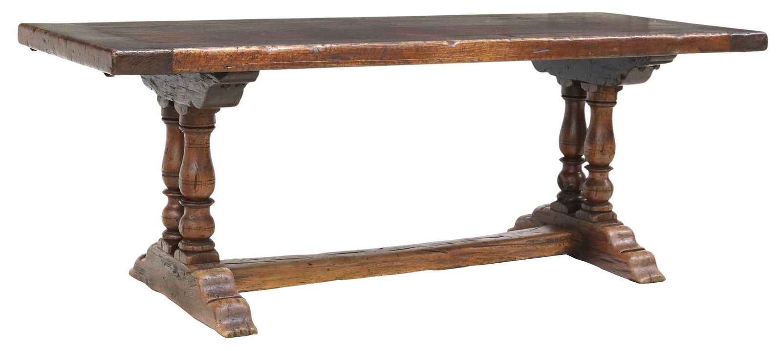 FRENCH PROVINCIAL OAK FARMHOUSE EXTENSION TABLE (1 of 7)