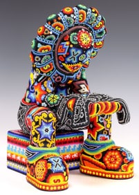 CHROMA AKA RICK WOLFRYD (B. 1953), 'X-MAN FLOWER CHILD', 15.5"H