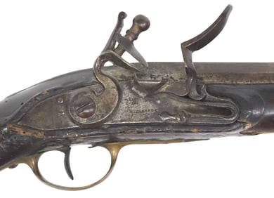 FRENCH MALTESE CONTRACT FLINTLOCK PISTOL, 12.25"BRL