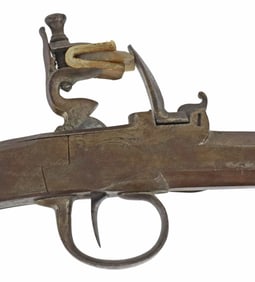 UNKNOWN ALL STEEL FLINTLOCK PISTOL