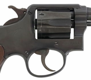 SMITH & WESSON VICTORY REVOLVER, BRITISH MARKS, VERY NICE