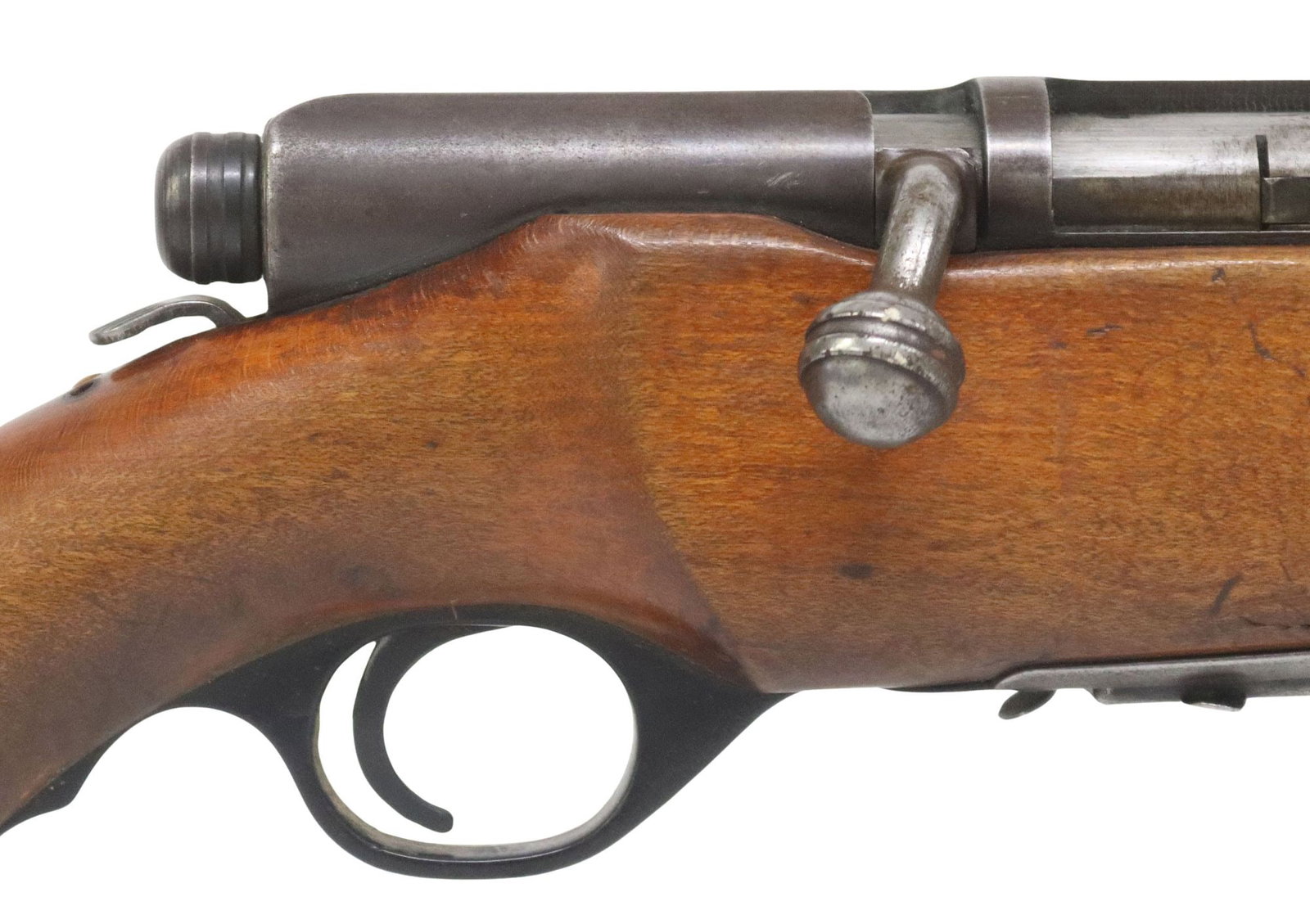 MOSSBERG 185-D 20 GAUGE SHOTGUN: Mossberg Model 185 D Shotgun, mfg. 1947-1950, bolt action, 20 gauge, 2.75" shells, 26" barrel including screw on Mossberg 20 Modified choke, bead front sight, removable box magazine for