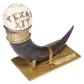 TEXAS XIT RANCH SOUVENIR WITH BISON HORN